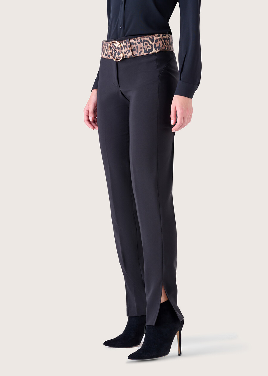 Pantalone Pix in tessuto tecnico NERO BLACK Donna , immagine n. 2