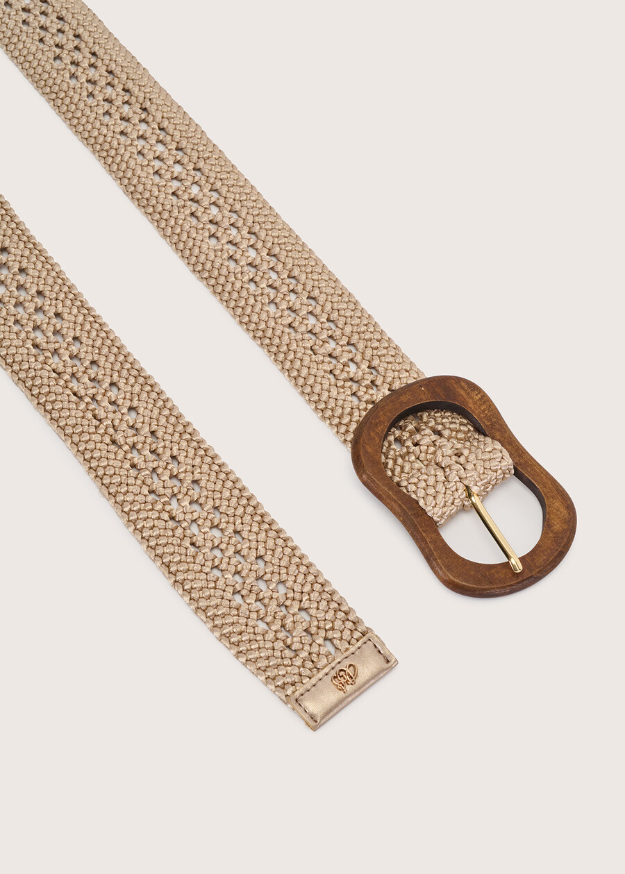 Chimera woven fabric belt GOLD Woman , image number 3
