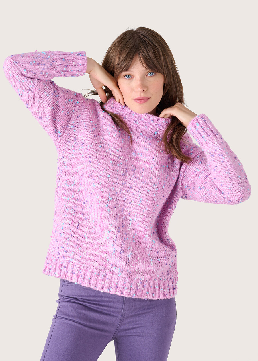 Maglia Margie effetto bouclé GIALLO PAGLIA Donna , immagine n. 1