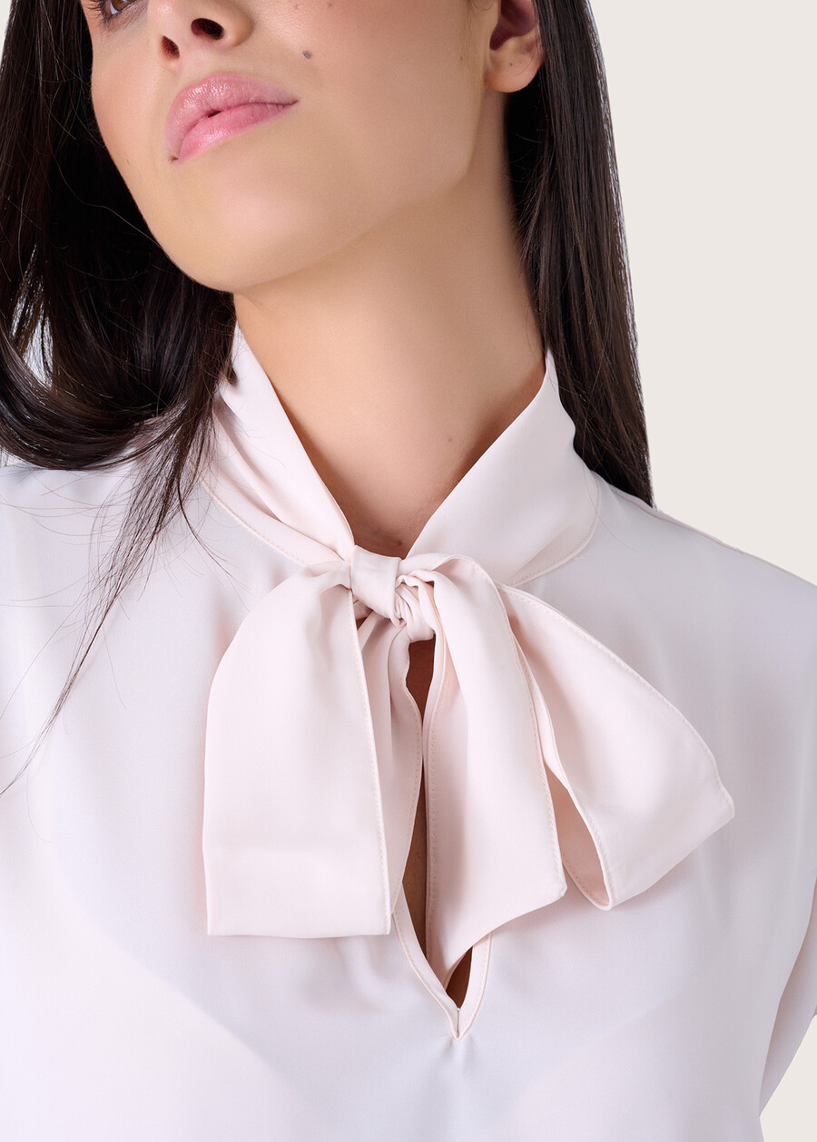 Blusa Giasmine con sciarpina BEIGE LANA Donna , immagine n. 2