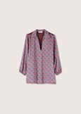 Sadee blouse in double fabric MARRONE EQUADORNERO BLACK Woman image number 4