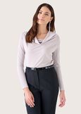 Maglia Laura in jersey NERO BLACKGRIGIO CLOUD Donna immagine n. 1