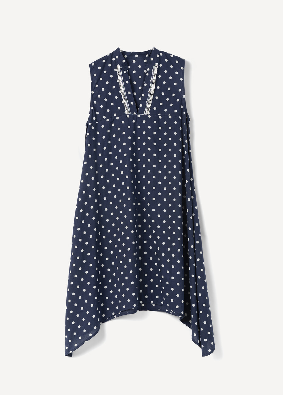 Abito Aloha In Cotone Pois BLUE OLTREMARE Donna , immagine n. 4