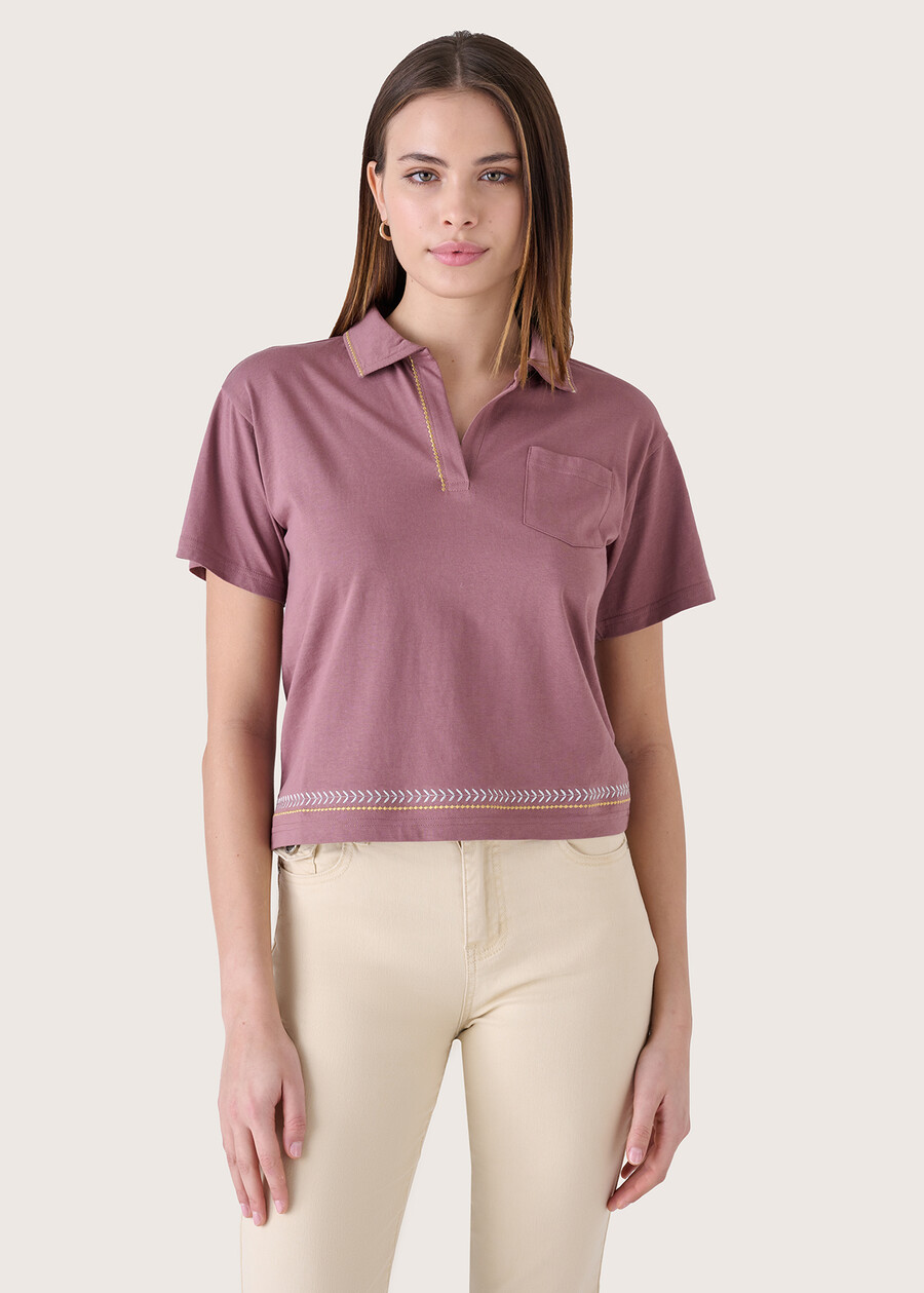 Strobe 100% organic cottont-shirt MARRONE FANGO Woman , image number 1