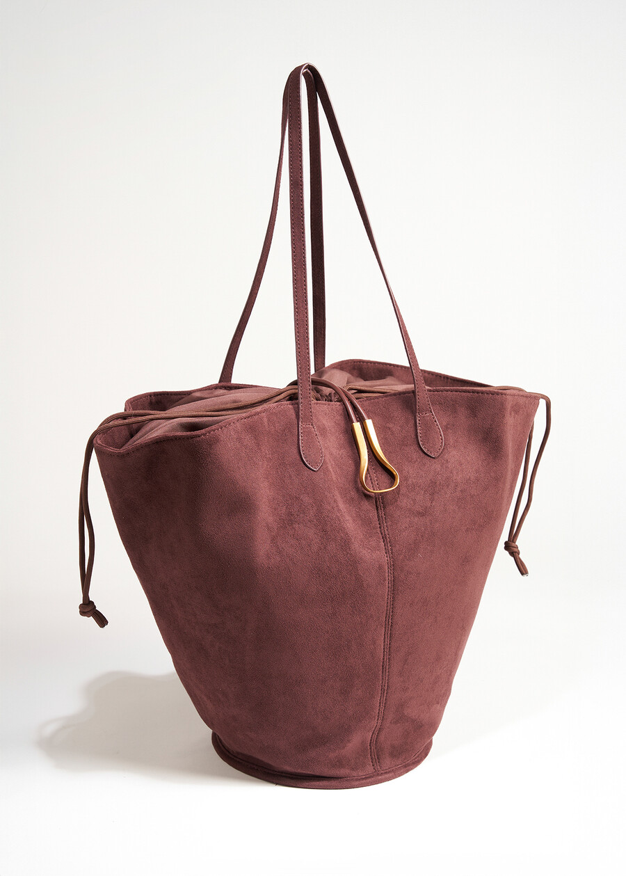 Shopping Beverly in ecocamoscio NERO BLACKVIOLA VINACCIA Donna , immagine n. 2