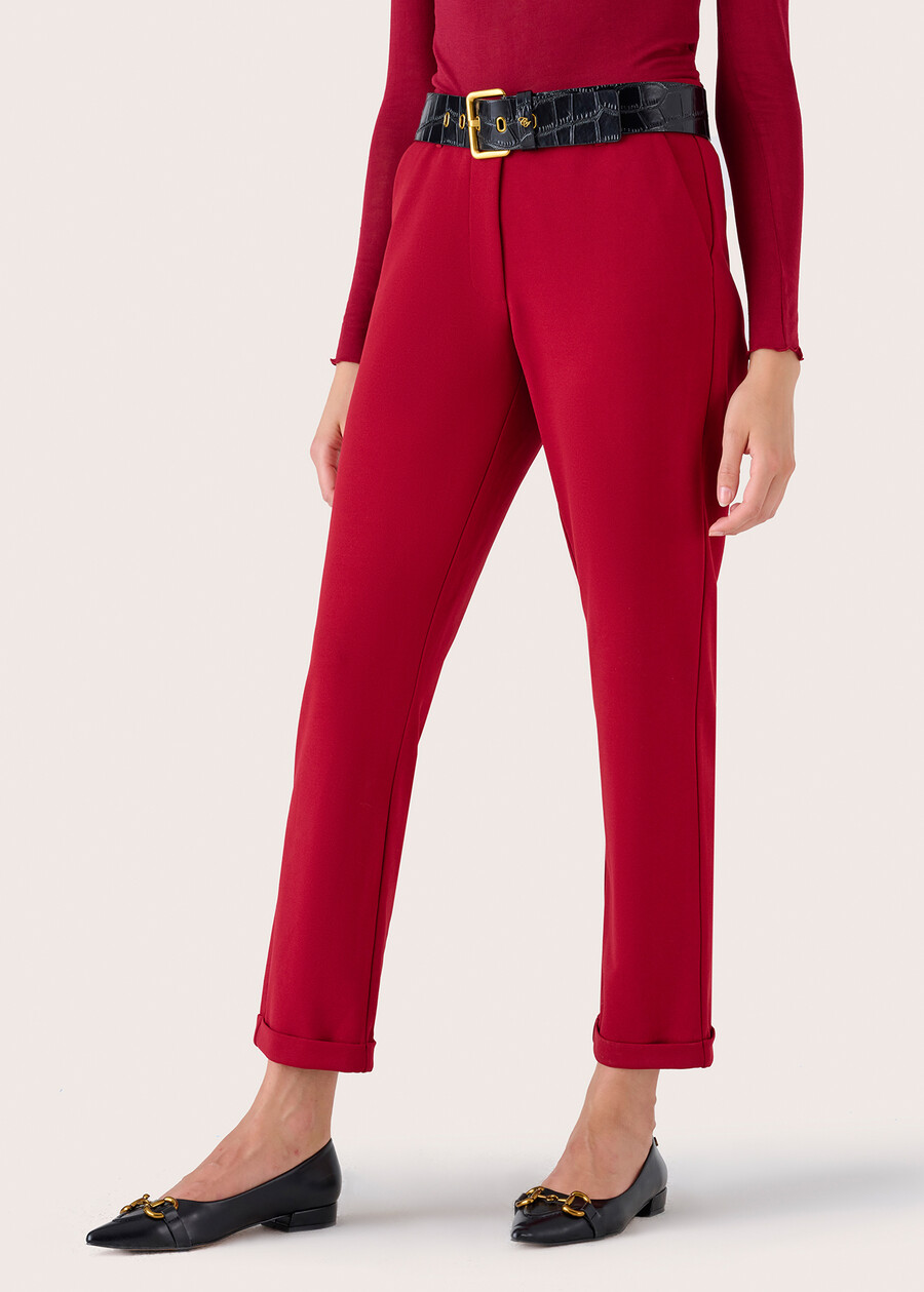 Pantalone Bella a gamba dritta ROSSO MARTEBLUE DARK BLUEMARRONE Donna , immagine n. 2