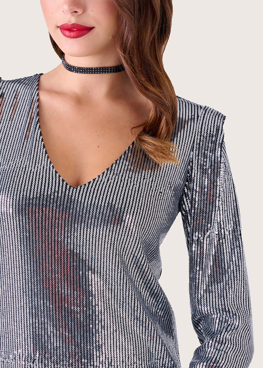Abito Adele in paillettes SILVER Donna , immagine n. 3