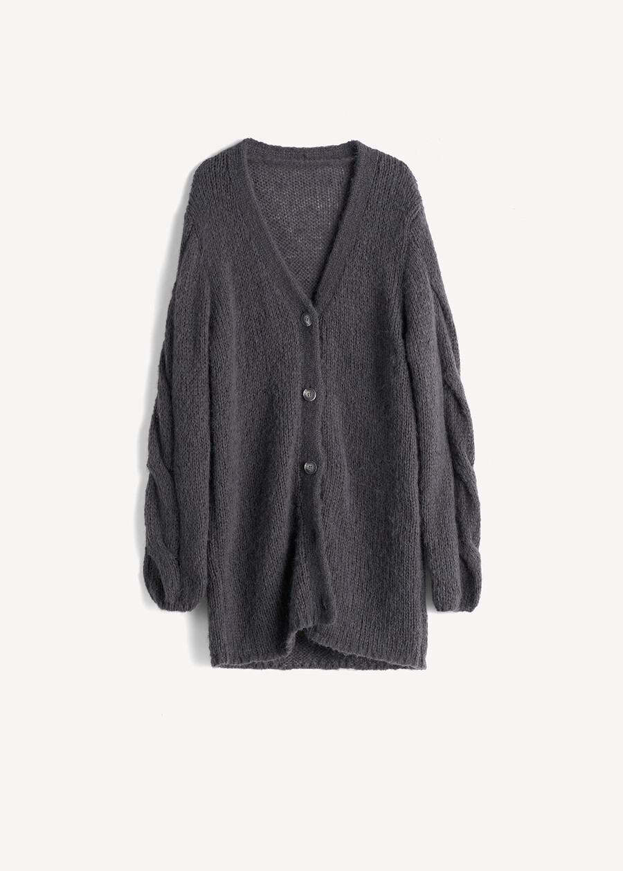 Cardigan Cassy lungo scollo a V GRIGIO Donna , immagine n. 5