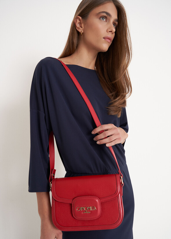 Tracolla Breona in ecopelle ROSSO Donna null