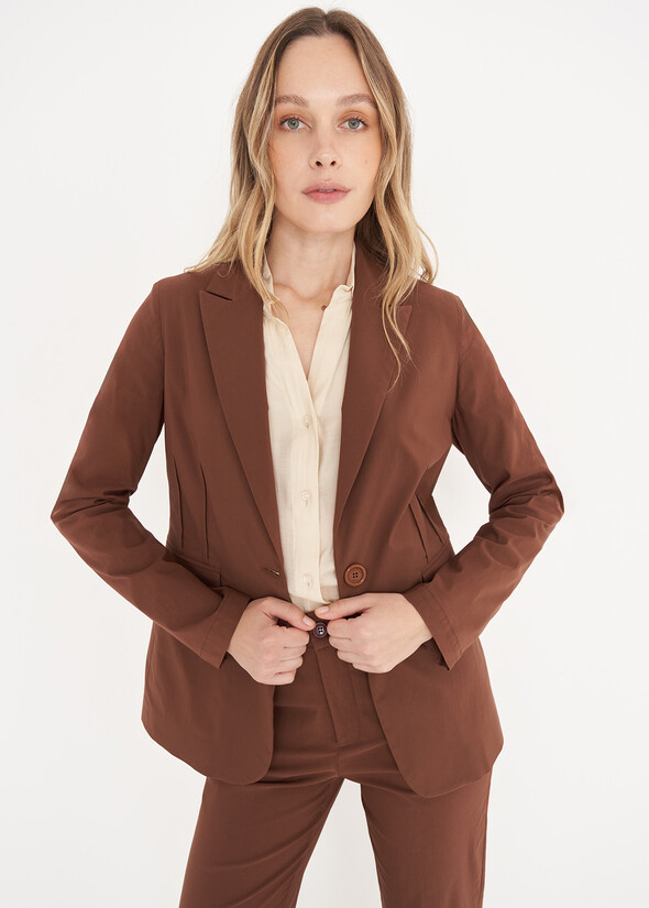 Giacca monopetto Gianna MARRONE Donna null
