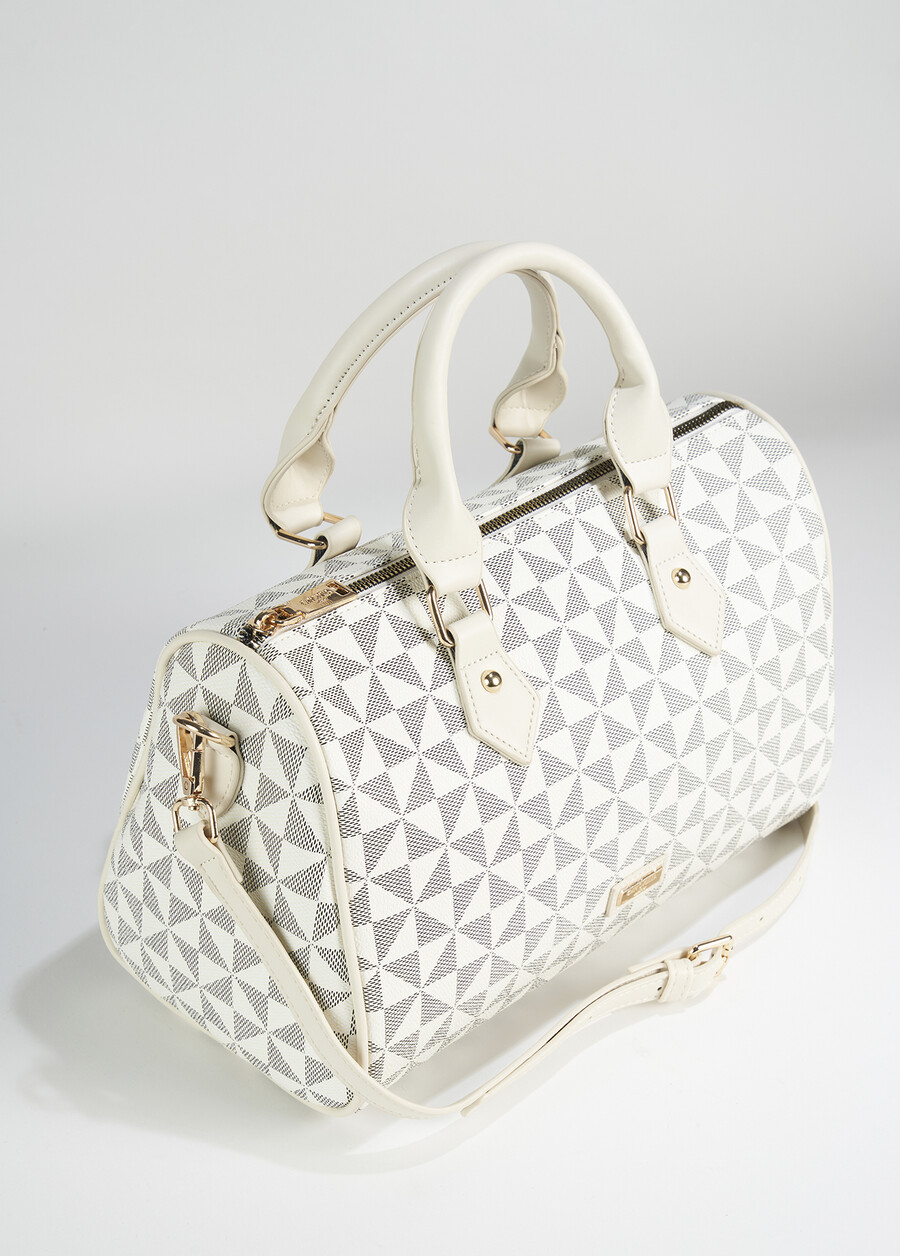 Borsa bauletto Bowlbag in ecopelle BIANCO BURRO Donna , immagine n. 2