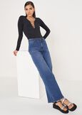 Dean denim cotton trousers DENIM MEDIUM DENIMBLUE OLTREMARE  Woman image number 1