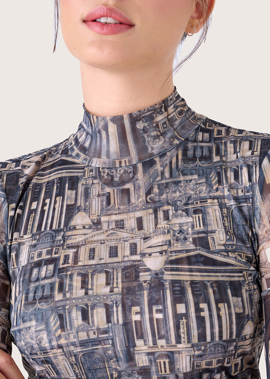 Maglia Sonic in tessuto mesh BLU GRAFITE Donna , immagine n. 2