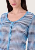 Tracey yarn cardigan BLU ABISSO Woman image number 2