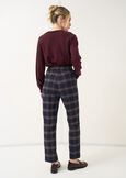 Alice check print slim-fit trousers BLU BLUE Woman image number 4