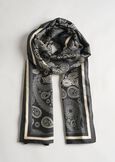 Serena cashmere print scarf NERO BLACK Woman image number 2