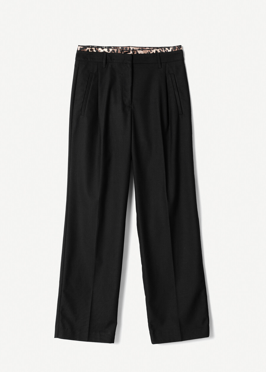 Philip double-waist trousers NERO BLACK Woman , image number 5