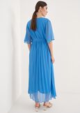 Abito Amory In Georgette GIALLOZAFFIBLUE TURCHESE Donna immagine n. 3