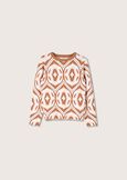 Maglia Men con stampa jacquard MARRONE TIERRA Donna immagine n. 4