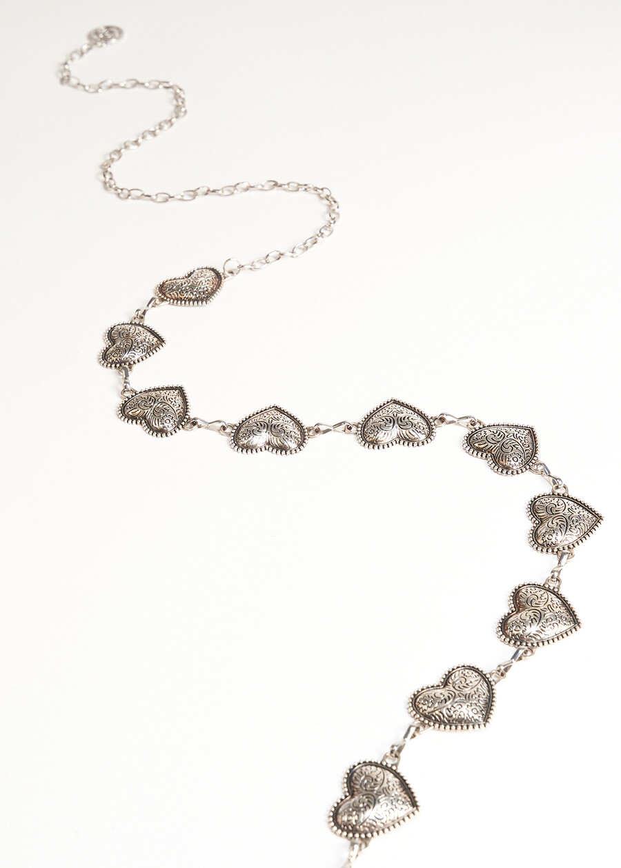 Cintura Clare catena cuori GRIGIO SILVER  Donna , immagine n. 2