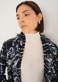 Cardigan Cardi in tweed effetto chenille NERO BLACKNERO BLACK Donna immagine n. 2