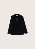 Gwendolin velvet and lurex blazer NERO BLACK Woman image number 5