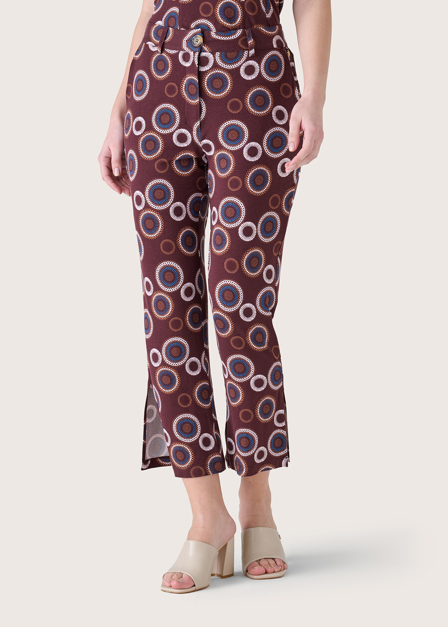 Phoenix viscose trousers ROSSO CHIANTI Woman , image number 2