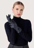 Genevieve genuine leather gloves NERO BLACK Woman image number 1