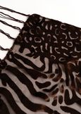 Sciarpa Shannon animalier devoré MARRONE CAFFEVIOLA PRUGNA Donna immagine n. 3