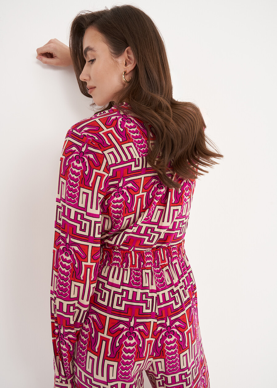 Camicia Corsica Fantasia Geometrica VERDEROSSO Donna , immagine n. 3