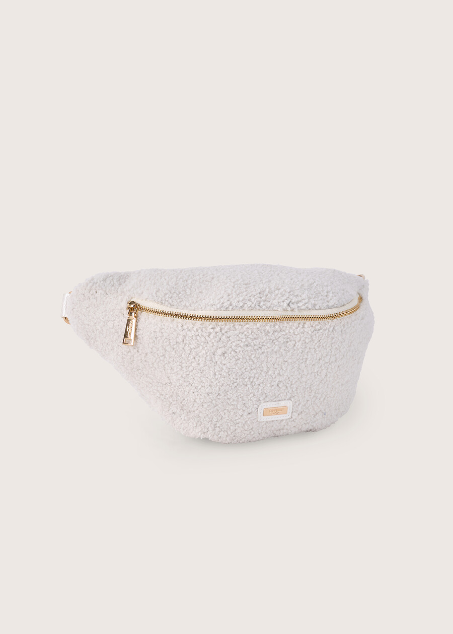 Marsupio Beatrice in tessuto Teddy BEIGE GESSOBLU FIORDALISO Donna , immagine n. 1