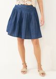 Gonna corta Galy in chambray DENIM Donna immagine n. 2