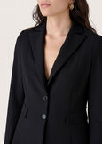 Giselle technical fabric blazer NERO BLACKBEIGE GESSOBLU Woman image number 2