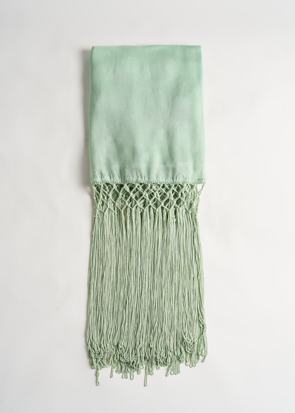 Stola Sanny viscosa e frange VERDE Donna null