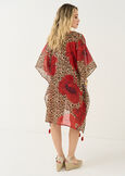 Kaftano Berenice stampa animalier ROSSO Donna immagine n. 3
