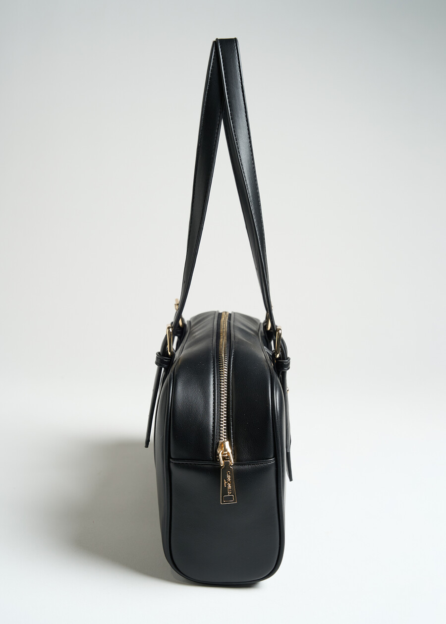 Borsa Backy bauletto in ecopelle ROSSO BORDEAUXNERO Donna , immagine n. 3