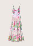 Abito lungo 100% cotone BIANCO Donna immagine n. 4
