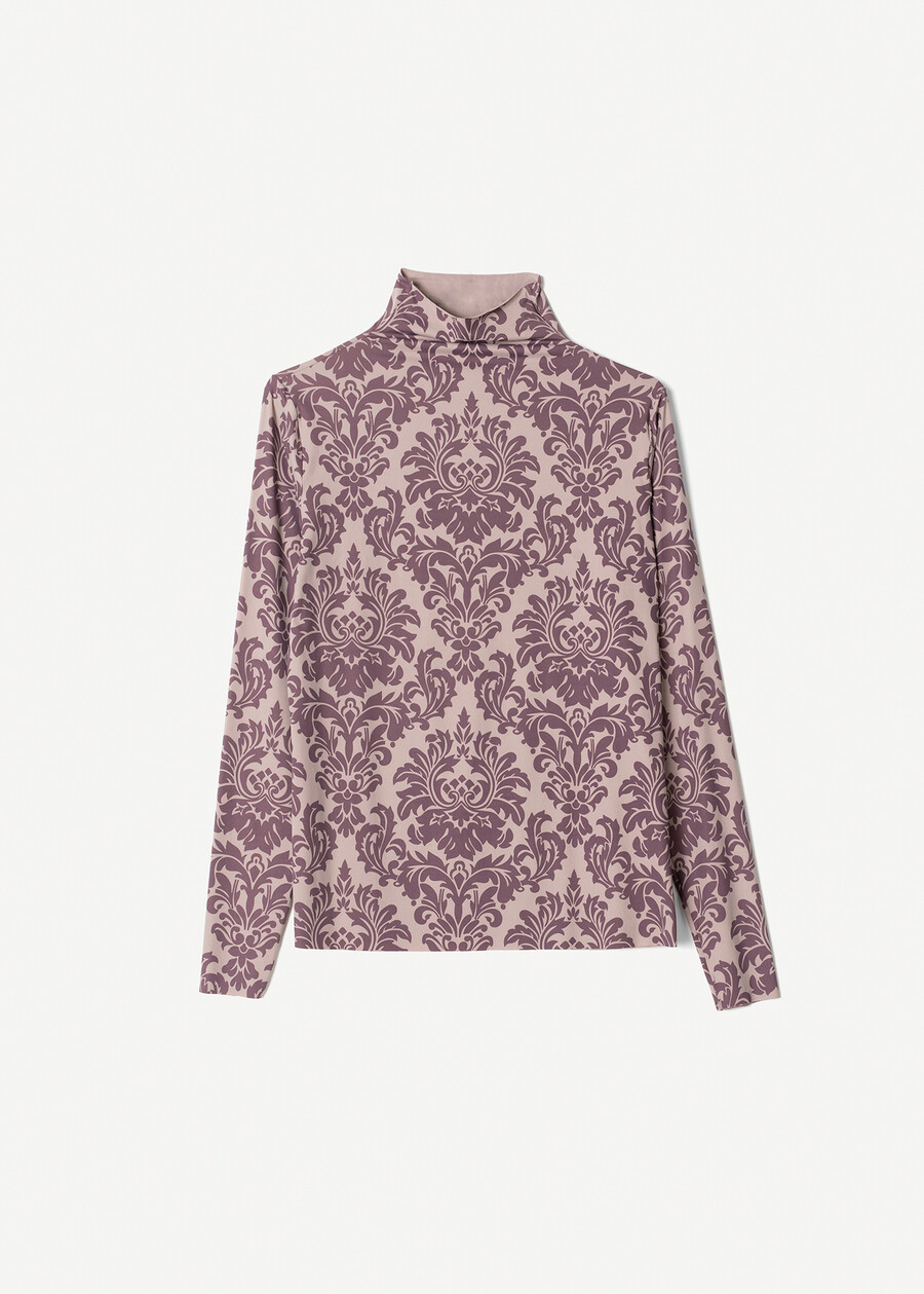 T-shirt Simona collo alto BLU MIDNIGHTROSA Donna , immagine n. 4