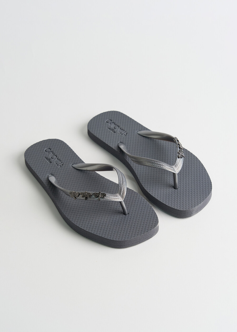 Infradito Syra con libellule GRIGIO GUN METALGOLD Donna , immagine n. 1