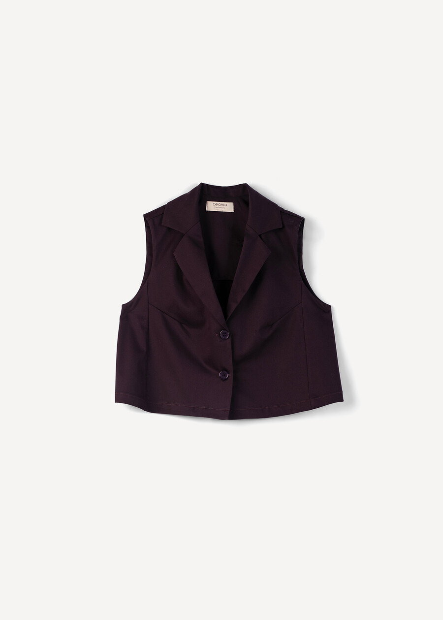 Clayd sleeveless Studio shirt VIOLA Woman , image number 5