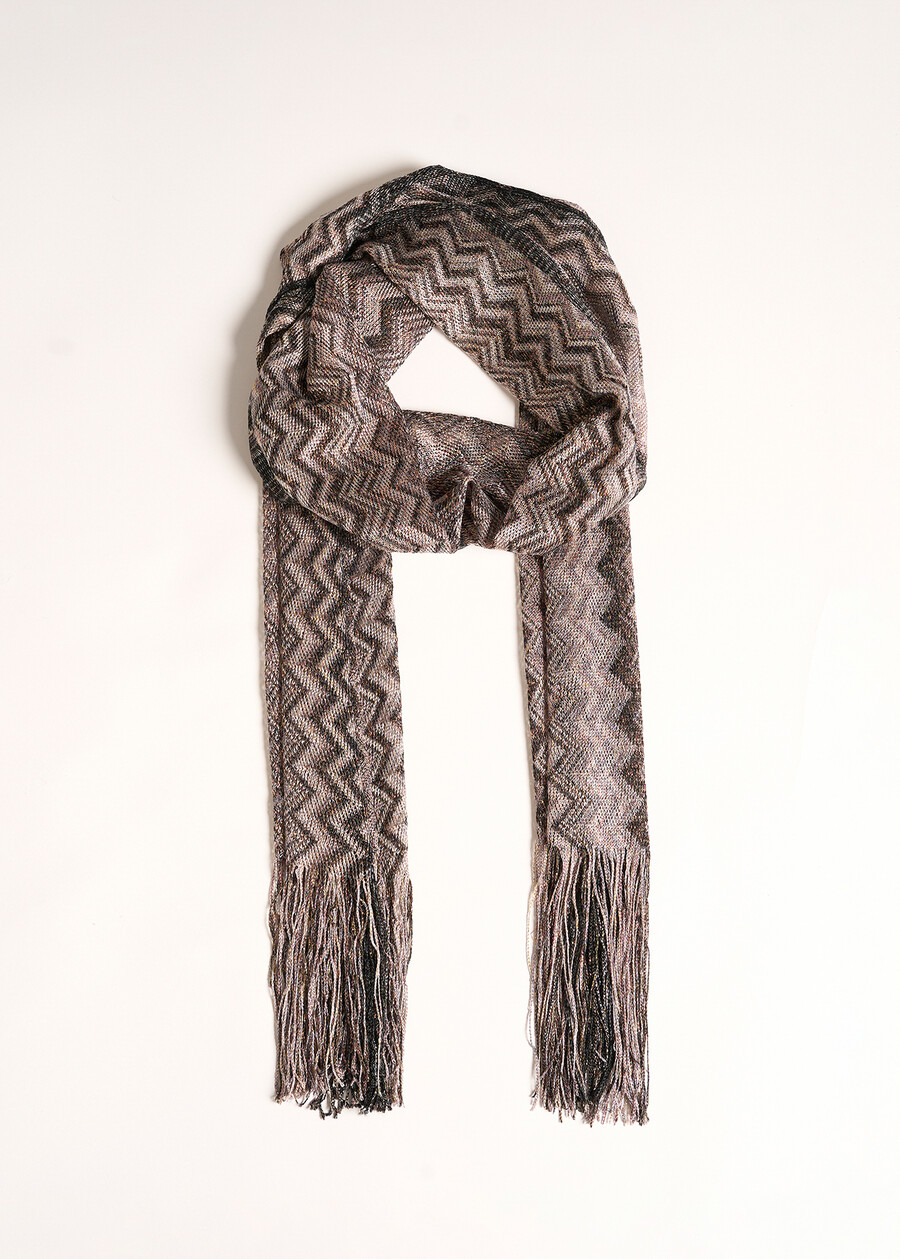 Sciarpa Sonia in lurex NERO BLACK Donna , immagine n. 2