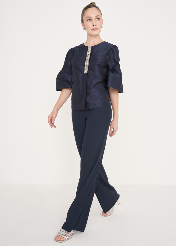 Pantalone Ashleyo in cady BLUE OLTREMARE  Donna null