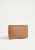 Paras eco-leather and straw wallet BEIGE Woman image number 4