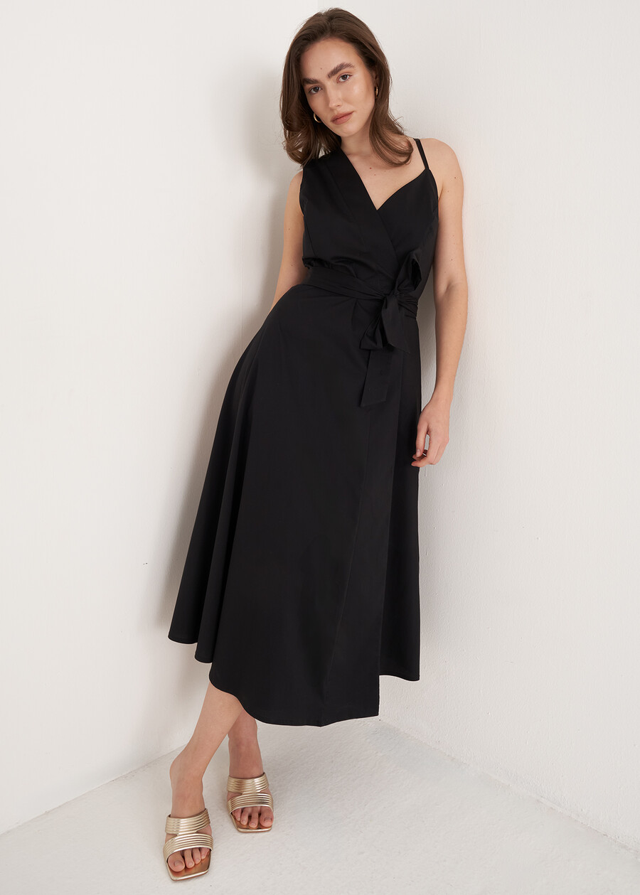 Ally V-Neck Dress NERO BLACK Woman , image number 1