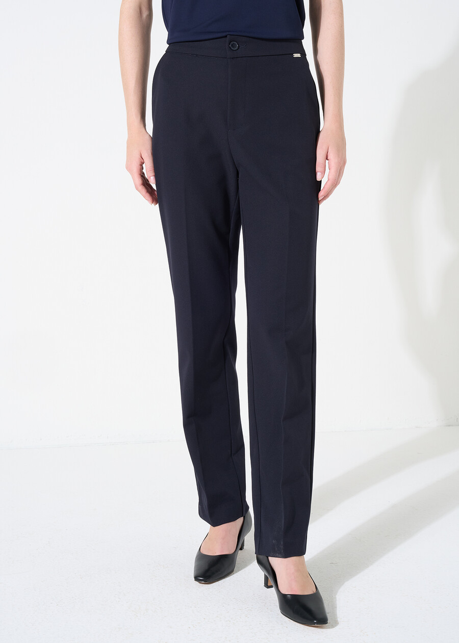 Pantaloni Alice slim bi-stretch NERO BLACKBEIGE GESSOBLU Donna , immagine n. 3