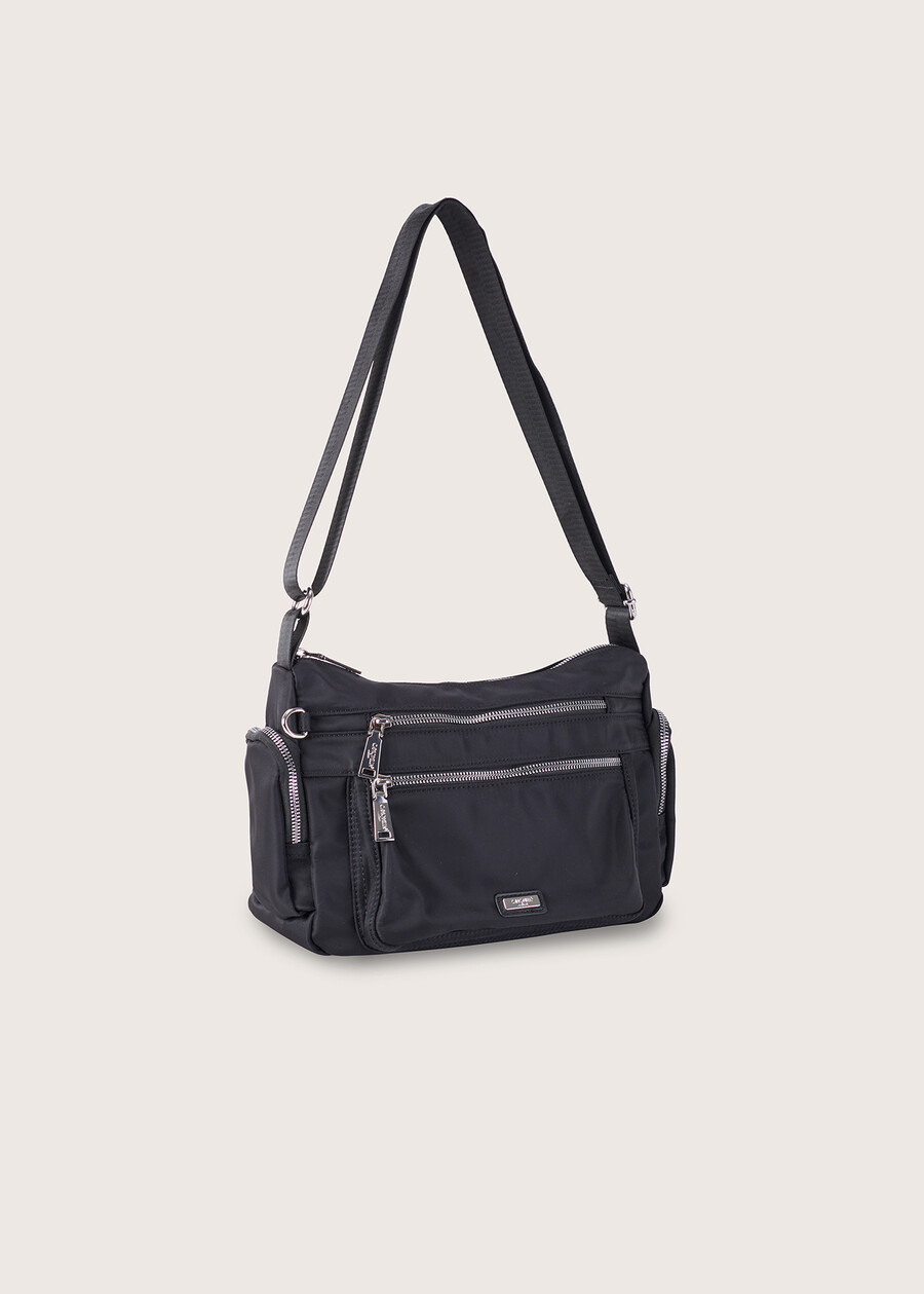 Betty nylon crossbody bag NERO BLACKMARRONE TABACCOBLU LAGUNA Woman , image number 2