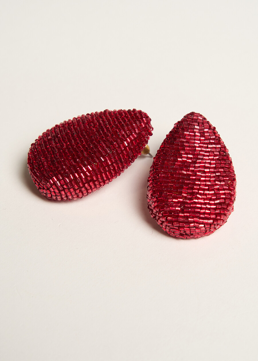 Orecchini Geky a goccia con perline ROSSO Donna , immagine n. 2