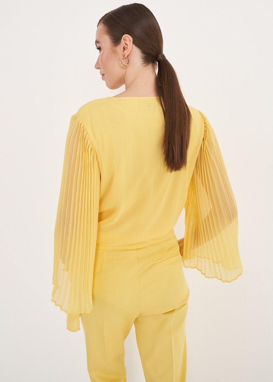 Blusa Blusy In Georgette GIALLOZAFFI Donna , immagine n. 4