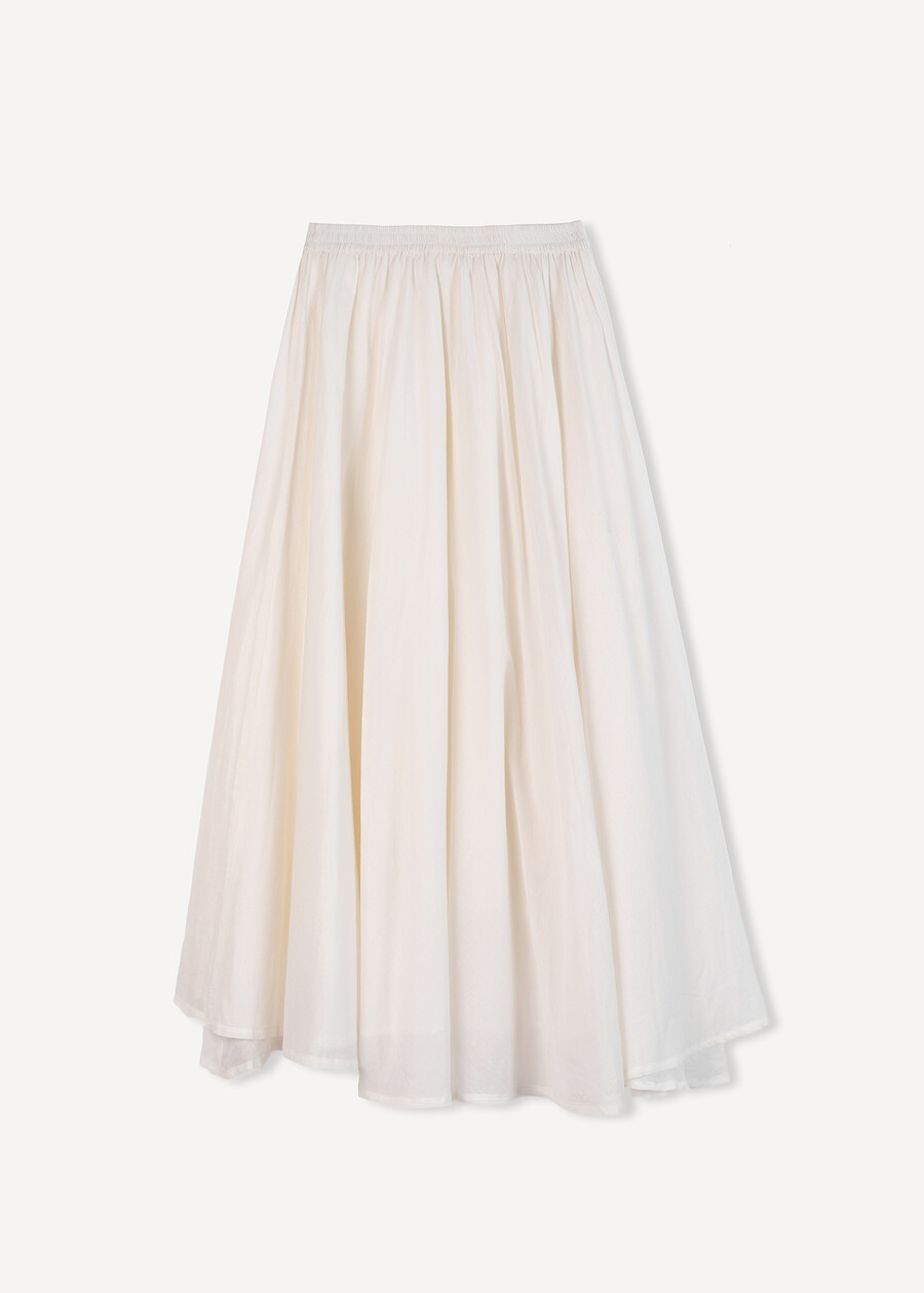 Gonna Gledis lunga in cotone BIANCO WHITE Donna , immagine n. 6
