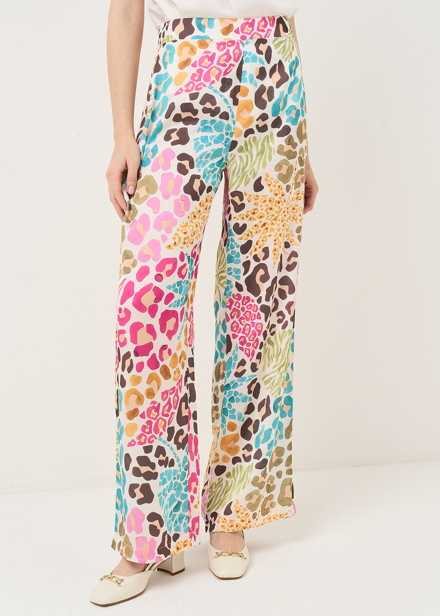 Giorgia animalier trousers BEIGE Woman , image number 3